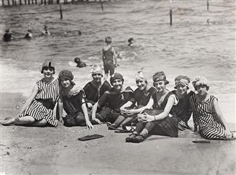 (FASHION--BATHING BEAUTIES) A group of 11 photographs of women in bathing suits, including some on the beach and others in studio setti